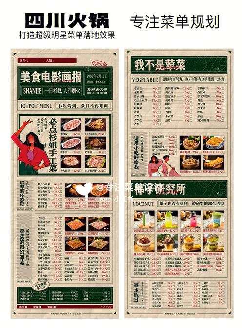 78四川火锅菜单设计拳头产品打造菜单咨询